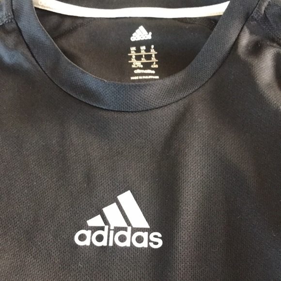 adidas running LONG SLEEVE BLACK TOP FOR COOL WORK - Picture 3 of 4